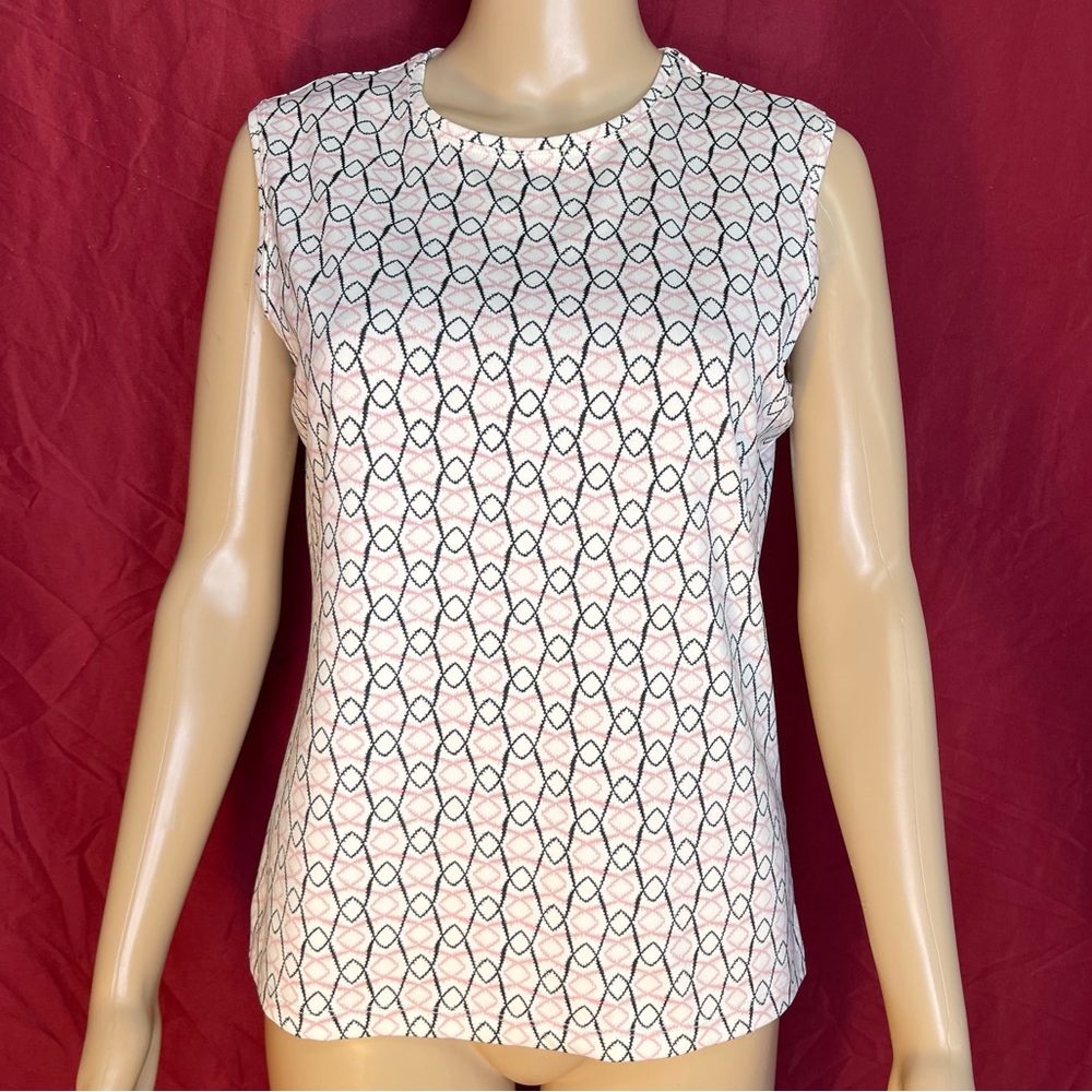 New York & Company Stretch Retro Sleeveless Blouse Medium